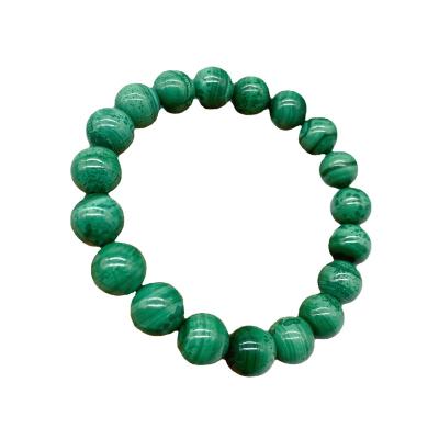 China Wholesale FASHIONABLE Natural 8mm/10mm Gemstone Healing Beads Stretch Crystal Malachite Bracelet For Jewelry Gifts for sale