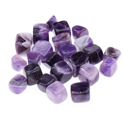 China Wholesale Natural Healing Gem Stone Chips Crystal Rose Quartz Amethyst Square Stones from Europe Tumbles for Home Decoration for sale