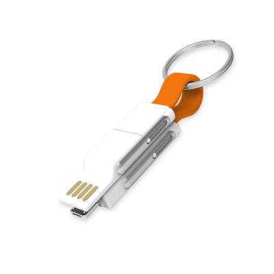 China Support USB C To Micro USB China Customized 4 In 1 Magnetic Key Anchor Chains Charging Cable With Data Transfer Cable for sale