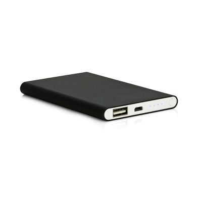 China 5V DC Digital Metal Device Power Bank 4000mAh Rechargeable Thin Flat Portable Power Bank Aluminum Housing Slim Bank for sale