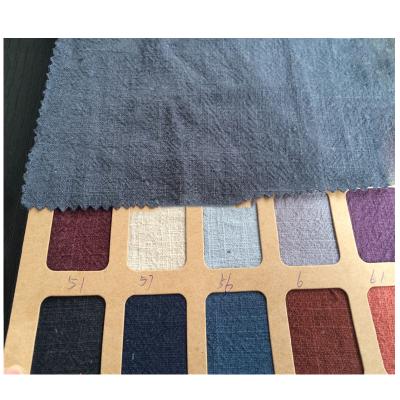 China Heat-Insulation Fashion Popular Linen Enzyme Washed Fabric For Clothes for sale