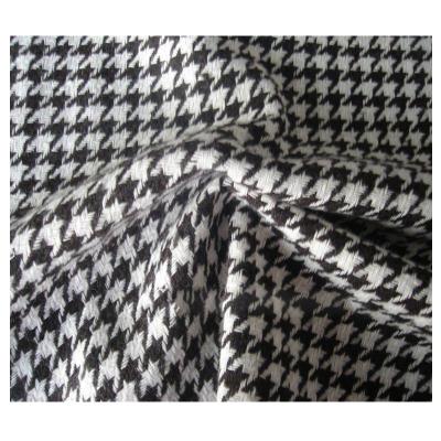 China Houndstooth Check Flame Retardant Woven Fabric for sale