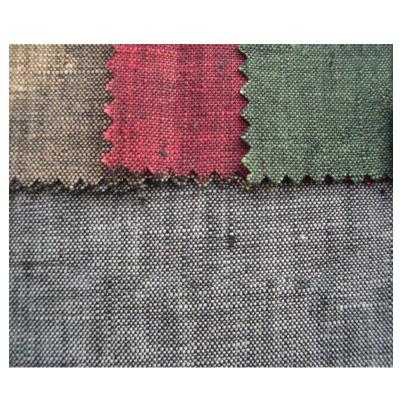 China Heat-insulation 100% Linen Yarn Dyed Cambric Fabric For Suits Pants for sale