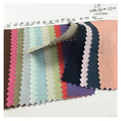 China Small MOQ available stock Heat-insulation linen fabrics with difference colors for wholesale for sale