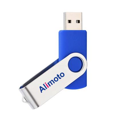 China Alimoto SY004 Plastic Low Price Promotion Custom Swivel USB Stick Popular USB 2.0 Pen Drive 8GB 16GB 32GB 64GB USB Flash Drive for sale