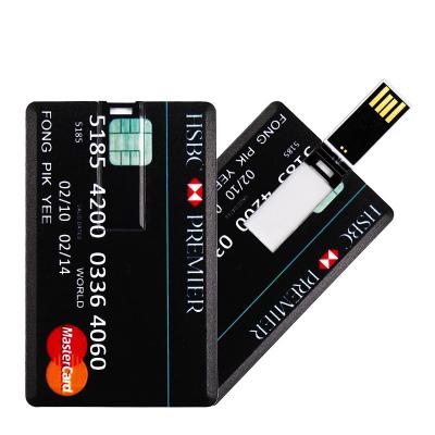 China Alimoto CC01 Plastic Credit Card USB 2.0 1GB Slim Plastic USB Flash Drive for sale