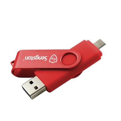 China Metal Sengston 2 in 1 USB Flash OTG Reader Android USB 2.0 Memory Stick OTG Flash Drive for sale