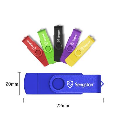 China Metal Sengston 2 in 1 USB Flash OTG Reader Android USB 2.0 Memory Stick OTG Flash Drive for sale