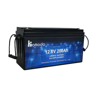 China 12V 200Ah LiFePO4 12v 24v 48v lithium battery for golf carts 200ah lifepo4 battery pack 520*269*220mm for sale