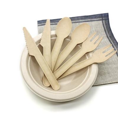 China Leepack Factory Price Disposable Biodegradable Paper Cutlery for sale