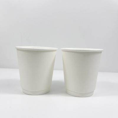 China Customized Printed Logo 4oz 6oz 8oz 12oz 16oz Disposable Double Wall Disposable Paper Cup for sale