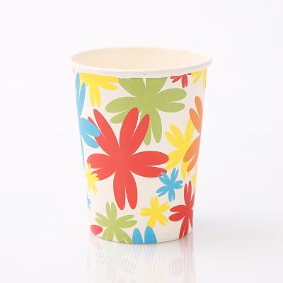 China Disposable Biodegradable Single Wall Printing Logo Disposable Custom Paper Cup For Hot Drink for sale