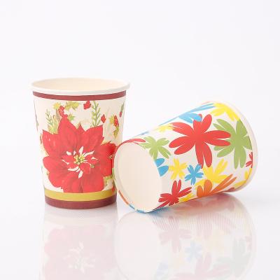 China Wholesale Customized Disposable Printing Coffee Paper Cup Single Wall Disposable Paper Cups for sale