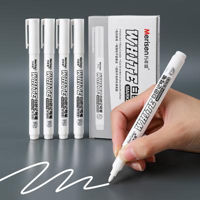 China White Color Waterproof permanent marker pen white indelible marker pen for painting W-1618 for sale