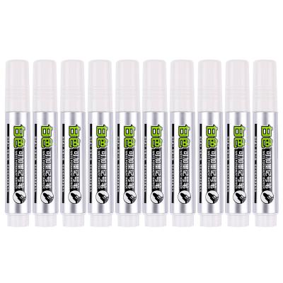 China White Marker Pens Oil-based White Marker for School and Office White Refillable Marker Pen W-1602 for sale