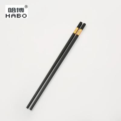 China HABO Company Disposable Alloy High Quality Chinese Chopsticks With Words Series For Costume Packing for sale