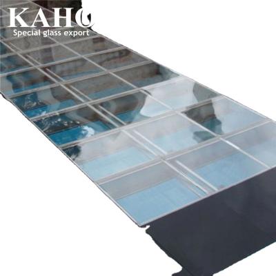 China Modern Walkable Anti Slip Walkway Prices 3D Anti Slip Glass Flooring Anti Slip Flooring Board For Outdoor Deck for sale