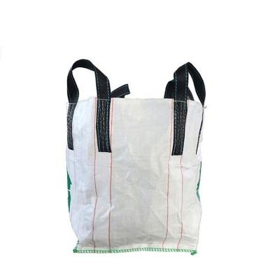 China Big Bags Best Wholesale Price Jumbo 1ton 1000kg Reusable Food Grade Baffle Cement Packing Jumbo FIBC Bags for sale