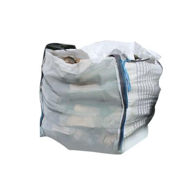 China 1m3 1ton 1500kg Large Custom Breathable Firewood Bulk Mesh PP Mesh Breathable Bag For Firewood Packing Wooden Bulk Bags for sale