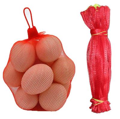 China 100% Plastic PE Mesh Bags Packng Netting And Hot Bottom Environmental Friendly Mesh Bags for sale