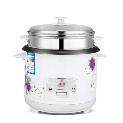 China White Mini Rice Cooker Multi Function 2L/3L/4/5L/6L Electric Rice Cooker Overheat Protection With Printing Flower for sale