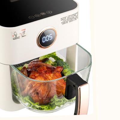 China Hot Selling Power-2023 Automatic Design 5.5L Digital Household Intelligent No Oil Air Fryer Home Kitchen Air Fryer for sale