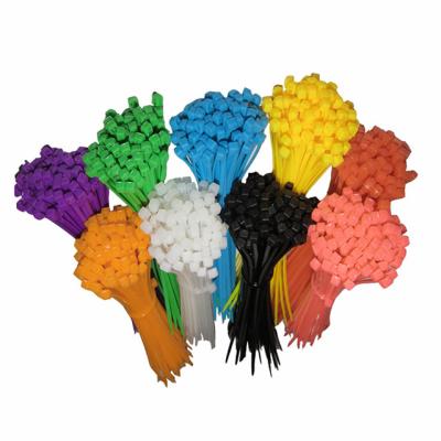 China Single Self-Locking Nylon Plastic Cable Ties Zip Ties Tie Wraps Resist Red Green Yellow Black for sale