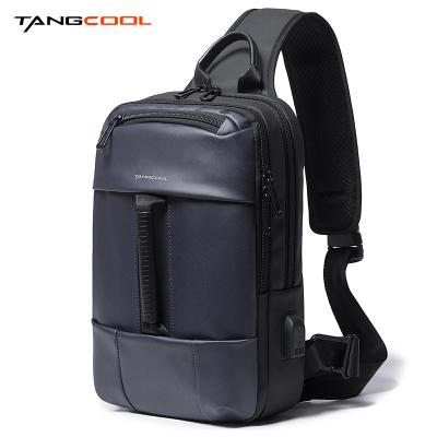 China Small cross 2020 custom made polyester men - korean anti theft tangcool sling bag anti theft mens cross - body for sale