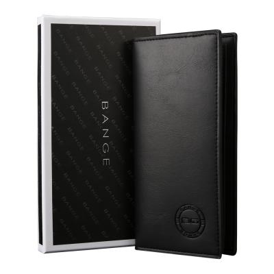 China Wholesale Cheap Wholesale Men's Slim Leather Smart Wallet Custom Credit Card Waterproof Factory New Long Design for sale