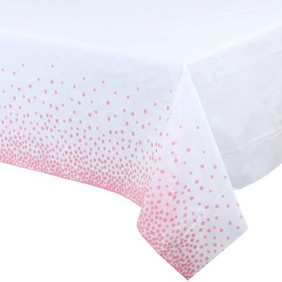 China Oilproof Waterproof Outdoor Cheap Table Cloth Wholesale PVC Printing Plastic Tablecloth For Party Picnic for sale