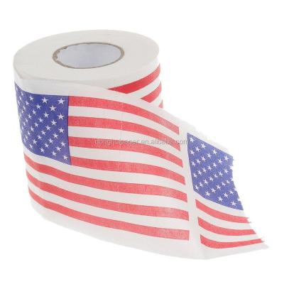 China Customized Traditional USA Toilet Paper Flag - Hand Towels Roll - Virgin Disposable Pulp Portrait Roll for sale