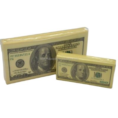 China Paper money printed napkins for sale