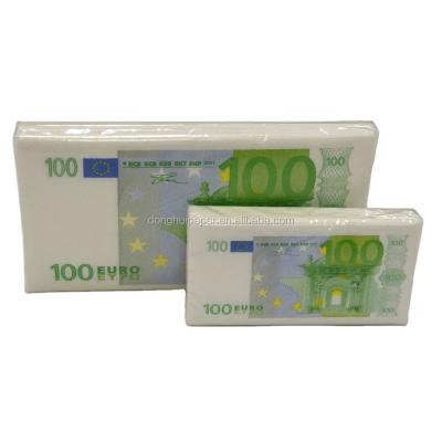 China Paper money printed napkins 33x33 for sale