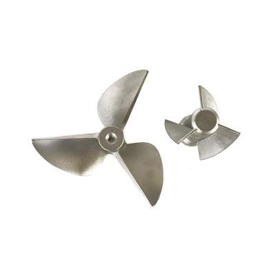 China Stainless steel ; Carbon Steel ; brass; etc stainless steel precision casting 3 blade propeller for sale