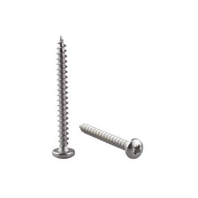 China Health Care Stainless Steel Pozi Drive Pan Head Self Tapping Wood Screw for sale