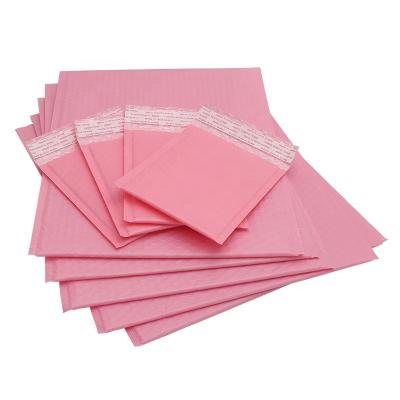 China Luxury Logo Printed Premium Packaging Bags Poly Bubble Mailers Pink Bubble Mailers for sale