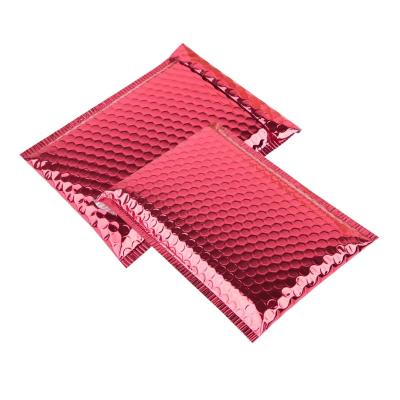 China Wholesale Self Adhesive Shipping Bubble Envelope Red Metallic Bubble Mailer For Padded Envelope for sale