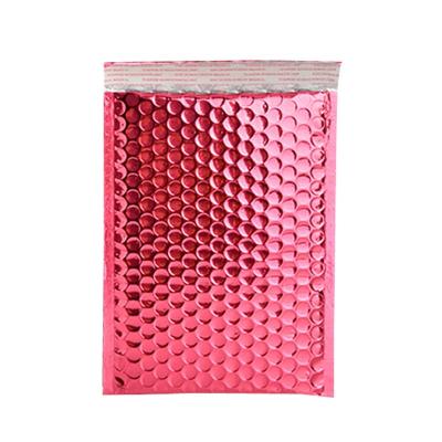 China Wholesale Self Adhesive Bubble Packaging Envelope Red Metallic Bubble Mailer For Padded Envelope for sale