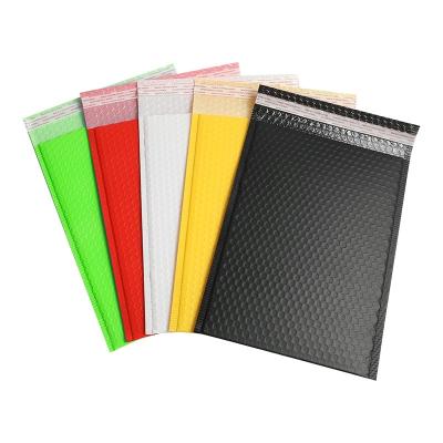 China Logo Printed 6 X 9 Yellow Bubble Mailer Shipping Poly Bubble Mailer Black Mailing Bags Cute Big Bubble Mailers for sale