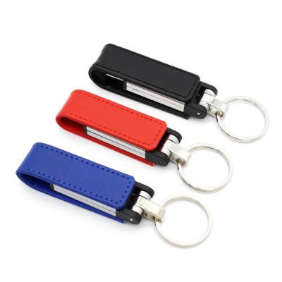 China Fashion Chains USB Leather Flash Drive Leather Pendriver 8GB 16GB 32GB Memory Stick 4GB 64GB Main Commercial Gift Good for sale