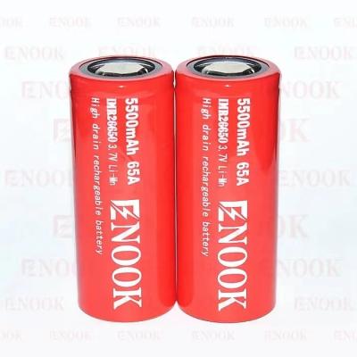 China 5500mAh 3,7V Lithium-Ionen 26650 Akku Wiederaufladbar 18650 Flat Top High Drain Battery zu verkaufen