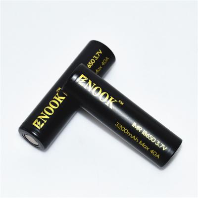 China Hersteller 3.7V Wiederaufladbare Zelle Enook 18650 3200mAh MAX 30A Cdr20 Li-Ionen Lithium-Batterie zu verkaufen