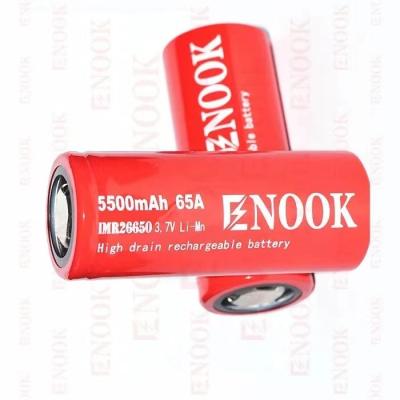 中国 エノーク 3.7v 26650 エバイクセル 5500mAh 65A モードバッテリー 販売のため