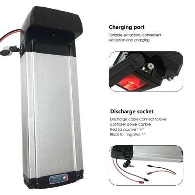 China Capacity Charge E Bike Lithium Ion Battery Aluminum Alloy Shell 48V 36V for sale