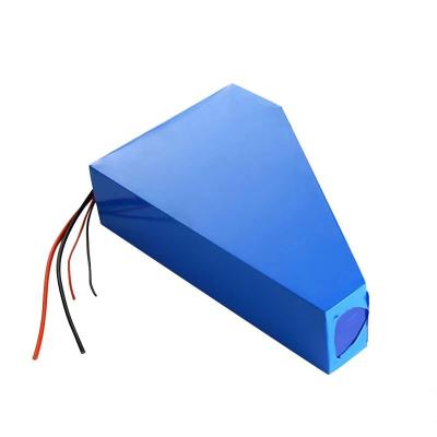 China 36V 48V 52V 60V 72V 20AH 25AH 30AH Triangle EBike Battery Packs Lithium Battery For Mountain E Bike for sale