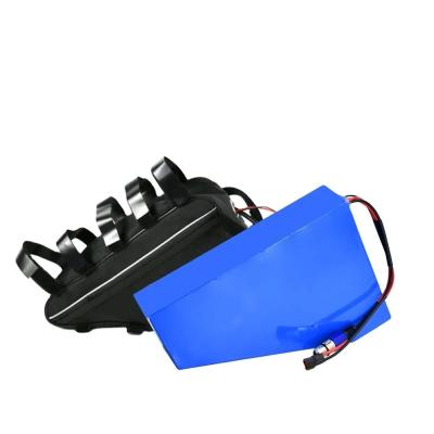 China Customized Capacity Triangle Electric Bike Battery With Brand 18650 Cells for sale