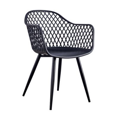 China Other China Manufacturer Cheap Leisure Wholesale Color Mesh Chair Plastic Hollow Garden Chair PP Chair for sale