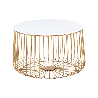 China Other New Cheap Modern Round Nesting Coffee Table Curved Gold Black Metal MDF Wood Nesting Coffee Table for sale