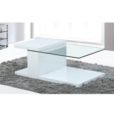 China The morden 2021 modern cheap modern coffee table rectangular wooden glass coffee table for sale