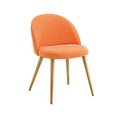 China Other Banquet Wedding Wooden Leg Dining Chair With Furniture Linen Upholstered Fabric Knitted Thick Color Home Hotel Upholstered Chair for sale